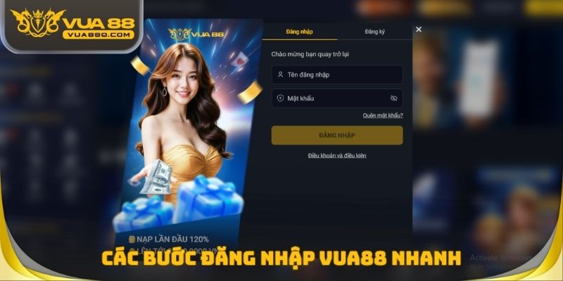 Các bước đăng nhập Vua88 nhanh