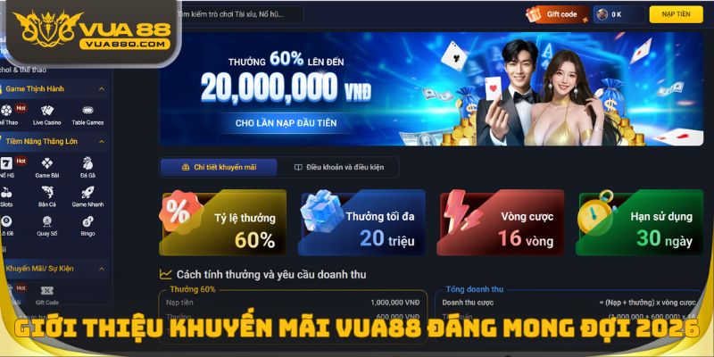 Giới thiệu khuyến mãi Vua88 đáng mong đợi 2026