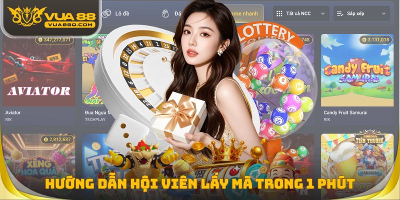 Hướng dẫn hội viên lấy mã trong 1 phút