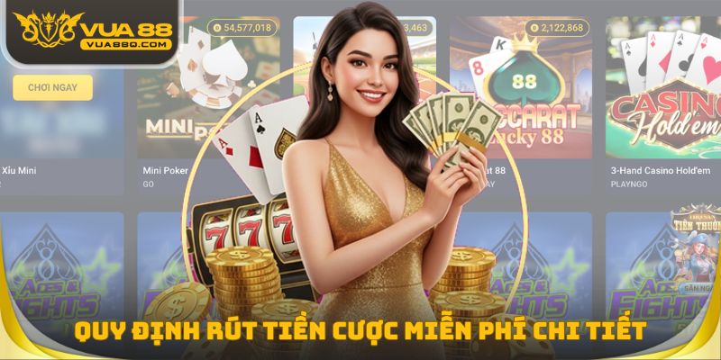 Quy định rút tiền cược miễn phí chi tiết