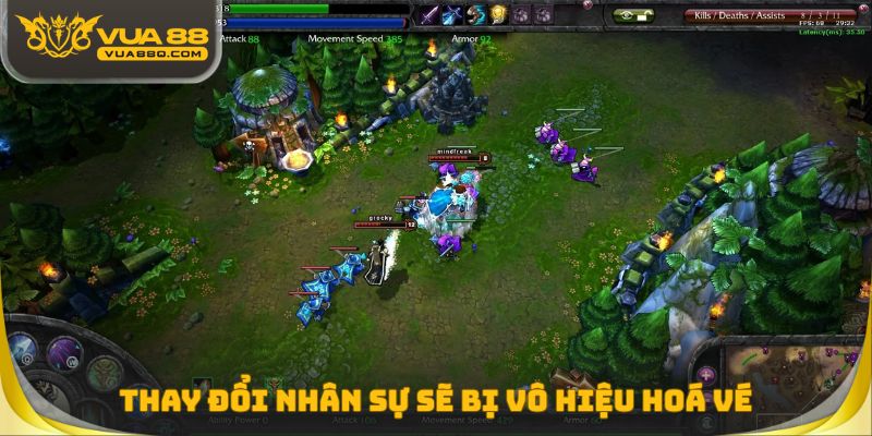 Thay đổi nhân sự sẽ bị hệ thống vô hiệu hoá vé